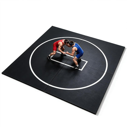 Roll-Up Wrestling Mat, 1.2" XPE Foam for BJJ Jiu Jitsu & Judo | Waterproof PVC Cover, Easy-Clean Non-Slip Finish