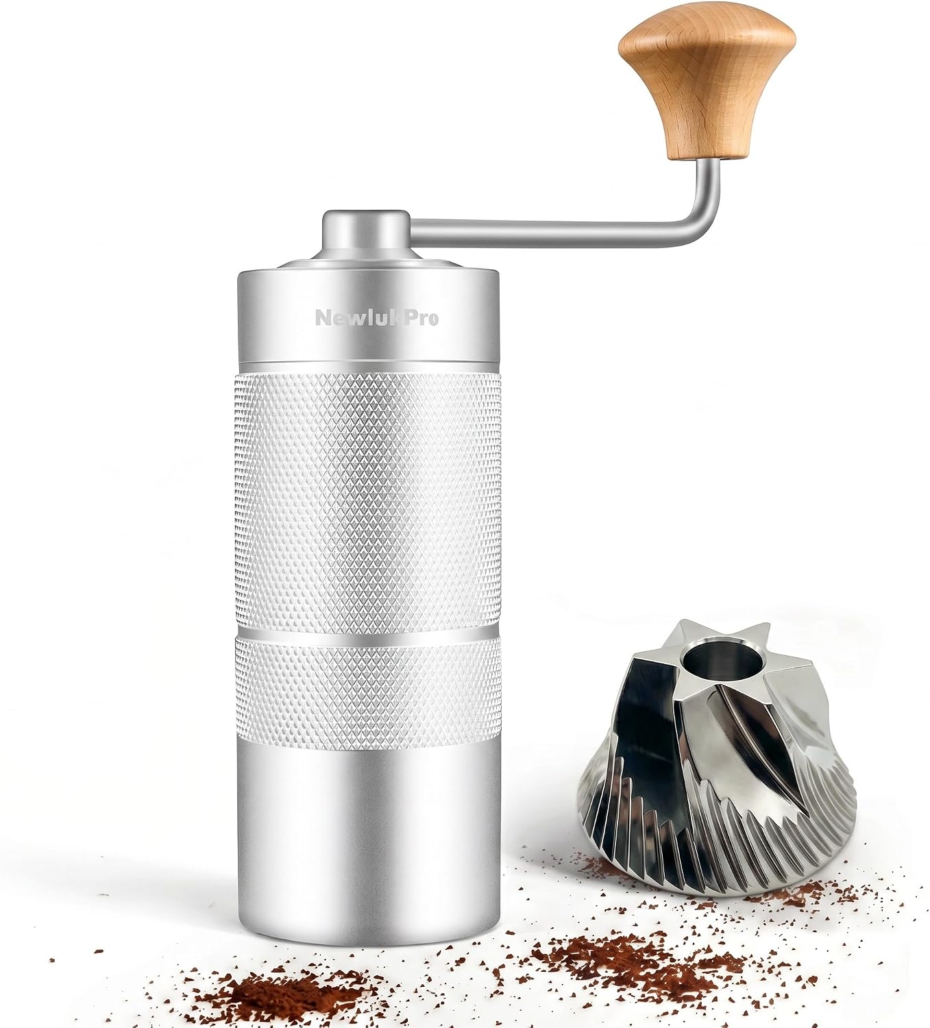 M6 Manual Coffee Grinder for Espresso Pour Over French Press Moka | Conical Burr,24 Adjustable Settings,All-Metal