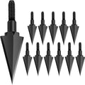 Broadheads 100/120/125/150 Grain Traditional Archery Arrow Tips for Compound, Recurve Bow & Crossbow, Pack of 12