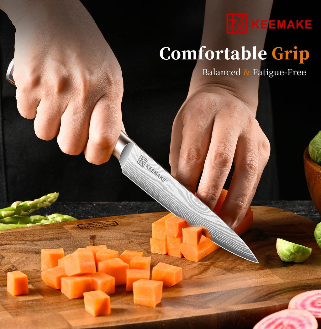 5" Utility Knife, Ultra Sharp Paring Knife with Ergonomic Handle
