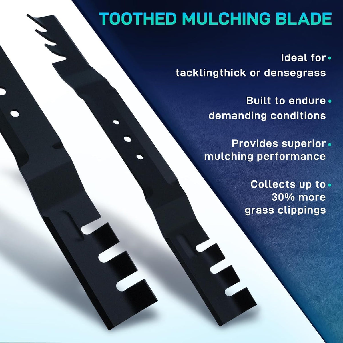 BDELI 2PCS Lawn Mower Blades 131-4547-03 for Toro Recycler, Troy Bilt 22"