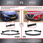 Universal Front Bumper Lip Chin Spoiler Splitter Diffuser Guard Wing Protector Trim Car Body Kit with Adjustable