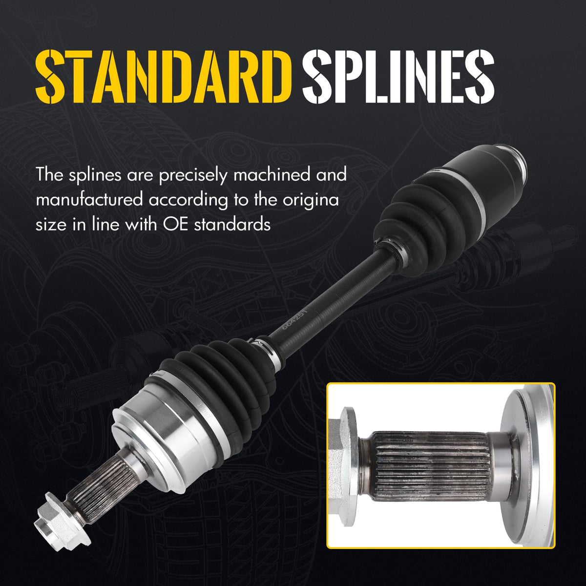 KUSATEC CV Axle Shaft Assembly Replace# 66-4251