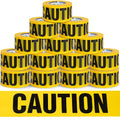 Yellow Caution Tape 12 Pack, 3inch x 1000 ft, Halloween Decoration Party Tape Bulk, Waterproof Construction Warning