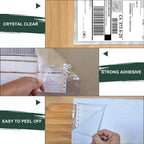 Packing List Pouches, Shipping Label Envelopes Clear Adhesive Top Loading Packing List (6" x 9" - 100 Pcs)