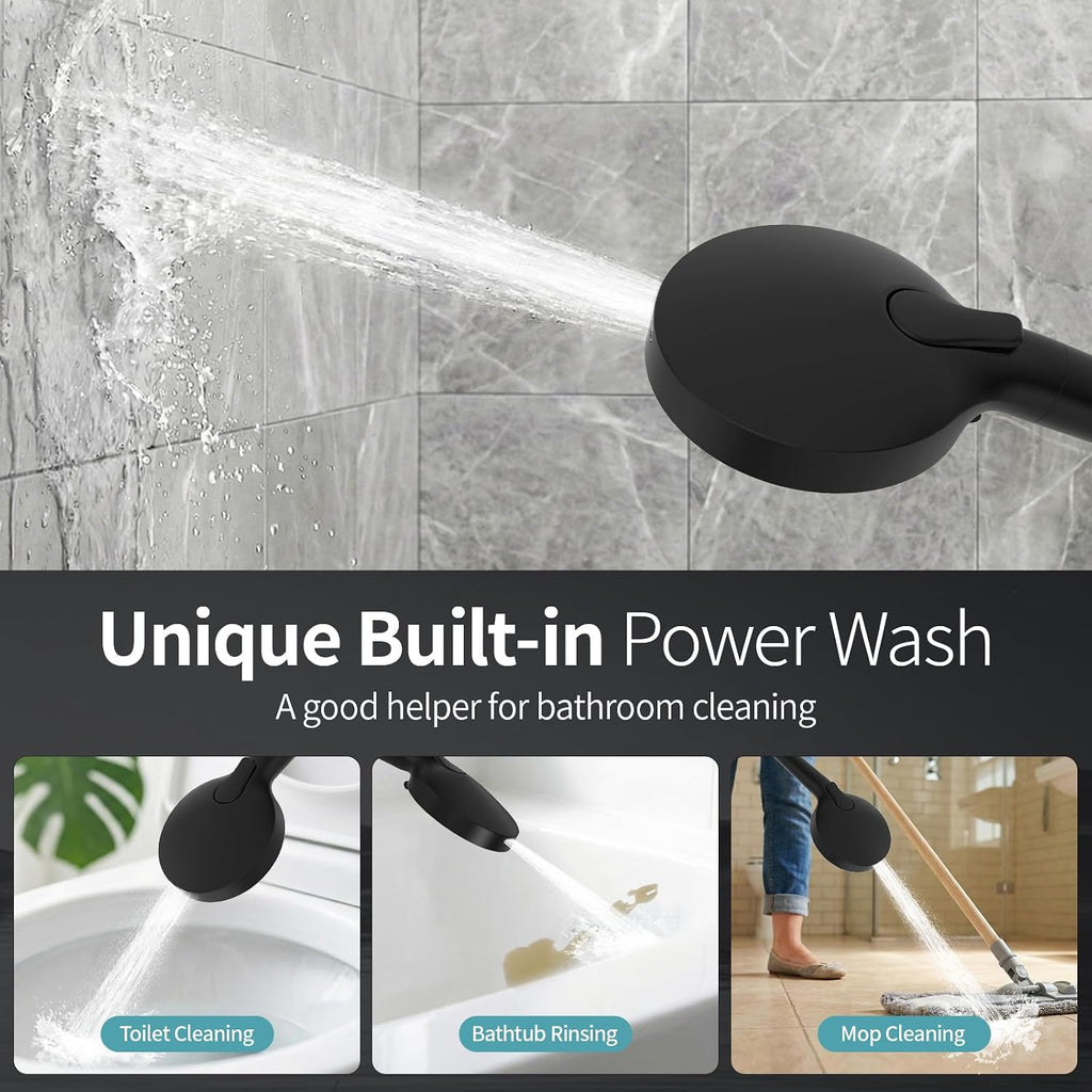 NSF Certified Filtered Shower Head with Handheld for Hard Water to Remove Chlorine High Pressure 9-Spray Setting