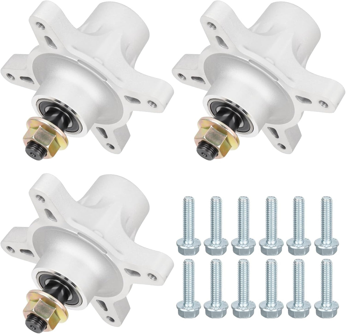 Youxmoto 139-3214 117-7439 117 7267 Spindle Assembly Fit for 42" 50" Exmark Toro TimeCutter SS5000 SS4200 SS4235 SS4260 MX5000 MX5050 ，Spindle 121-0751 117-7268 3 Pack