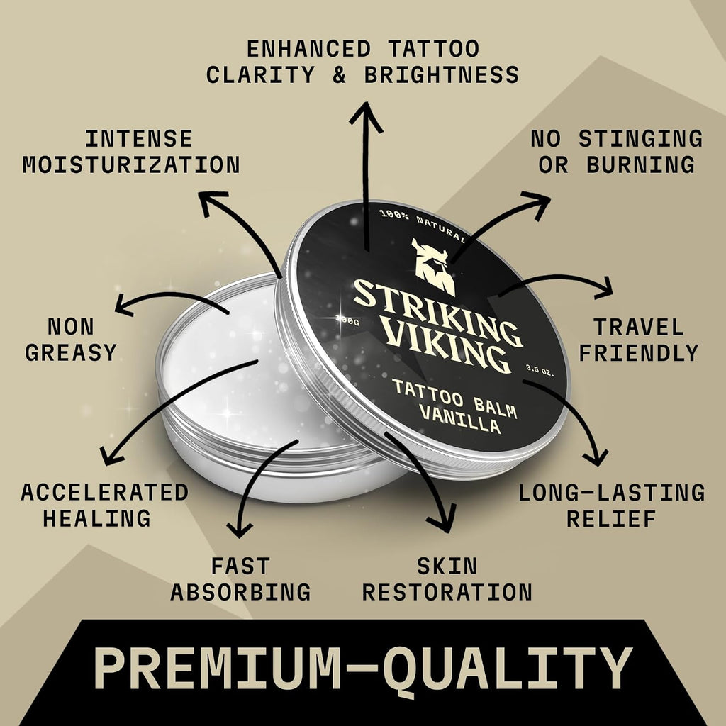 Tattoo Aftercare Balm - 3.5 Oz, Vanilla
