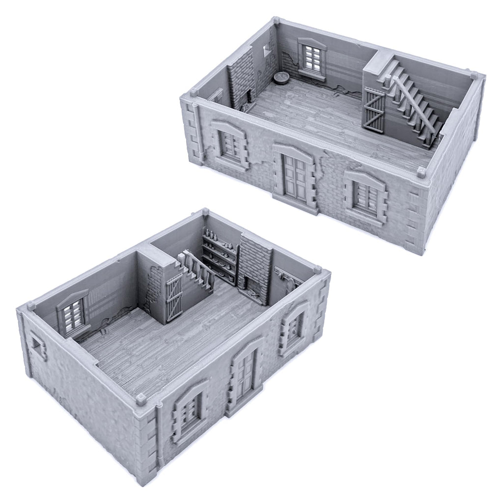 French Townhouse - RPG Terrain - Scenery for 28mm Tabletop Miniatures