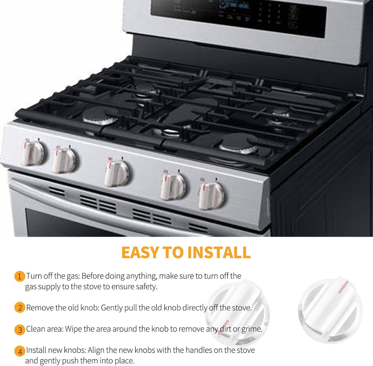 Allstare DG94-02141A Stove knobs Replacement for Samsung Stove Parts Oven Knobs NX58M6630SS/AA NX58M6650WS/AA Samsung Gas Range Parts Burner Control Knobs Cooktop Knobs 1 Pc