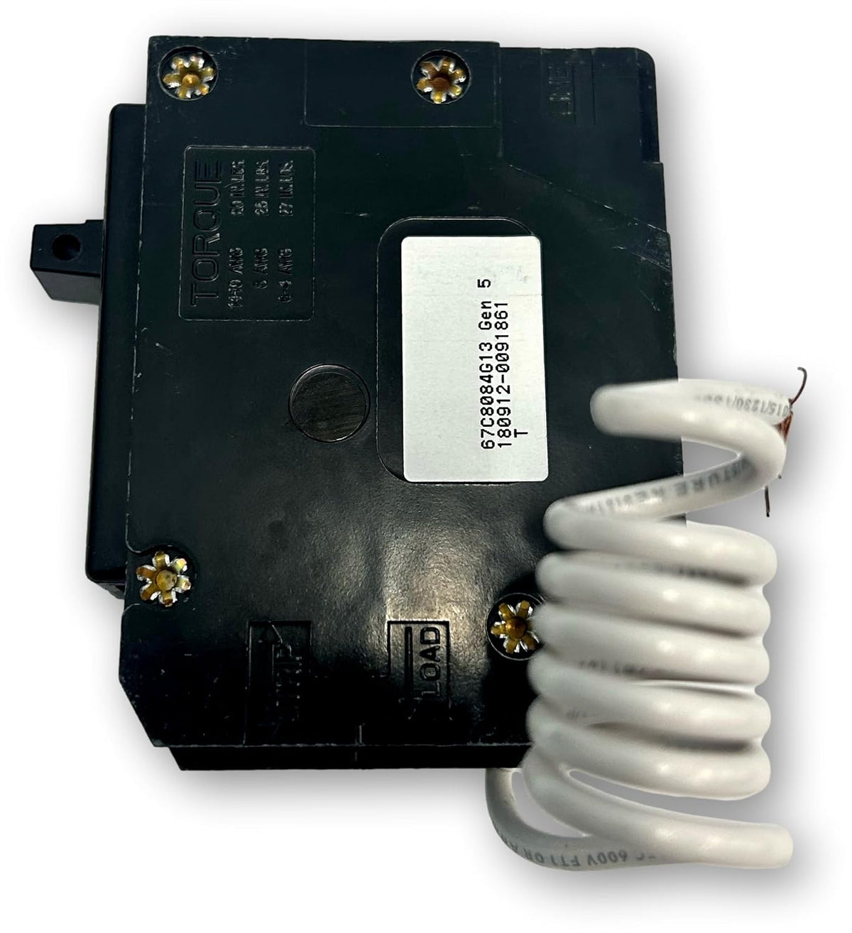 Eaton BRN115EP BR GFCI Circuit Breaker; 15A; Single-Pole; for 120V Applications; Plug-in Molded Case; 10 kAIC; 14-8 AWG Wire