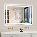 30"x40" LED Bathroom Mirror with Lights, Backlit + Front Lit, Anti-Fog, Lighted Bathroom Mirror for Wall, HD
