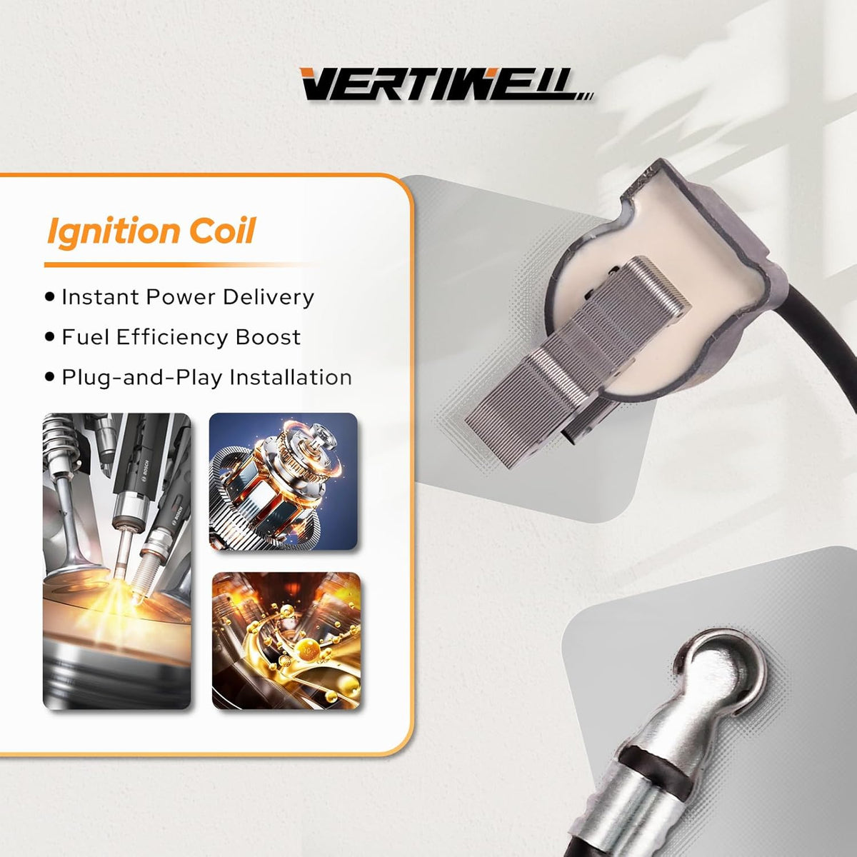 Set of 2 Ignition Coil Pack Compatible with Intek V-Twin 18HP 19HP 20HP 21HP 22HP Engine Briggs Stratton 407000