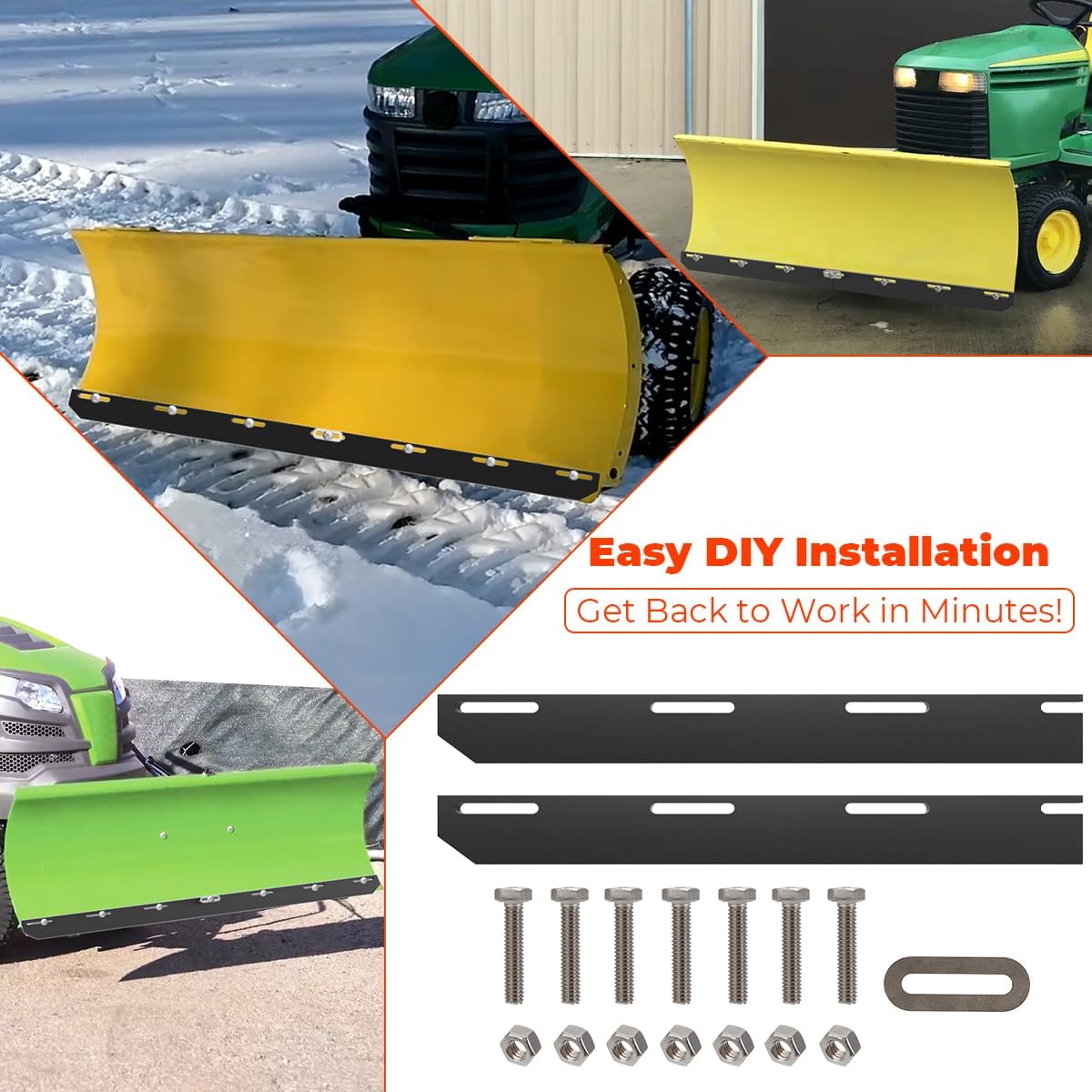 for John Deere 46 Inch Snow Plow Poly Cutting Edge Scraper Strap | Replacement for Part No. M72122, 1/2" Thick