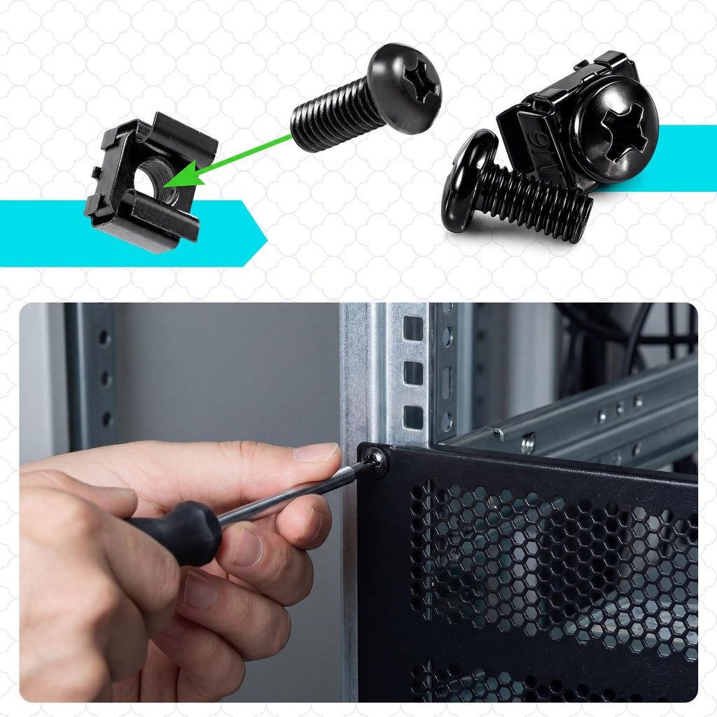 6 Pcs 1 U, 2 U, 4 U Blank Panel Metal Rack Mount