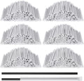 2000 Pcs Disposable Plastic Straws, 8" Individually Wrapped,Black
