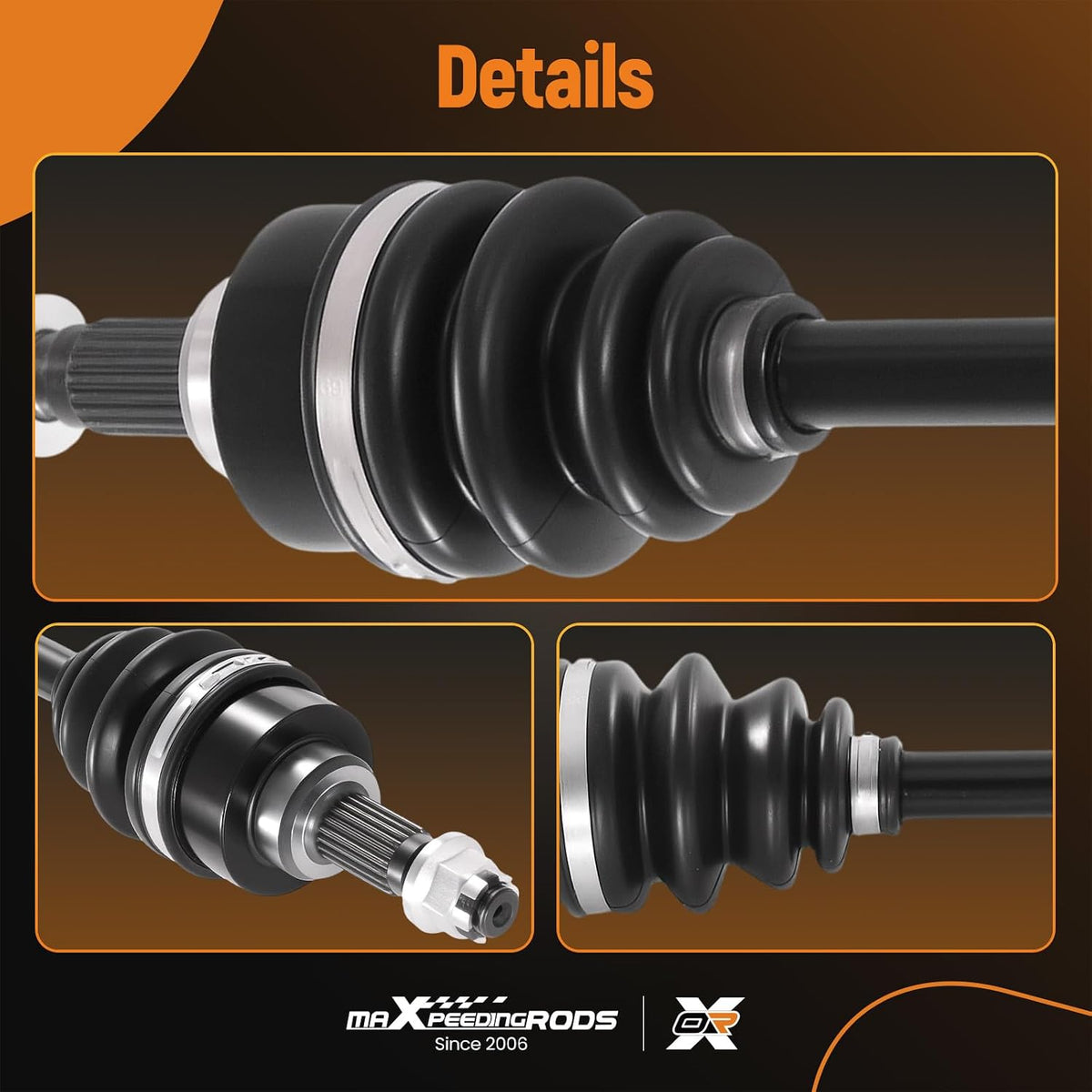 maXpeedingrods 2PCS Front Left and Right CV Axle Shaft for Honda TRX420
