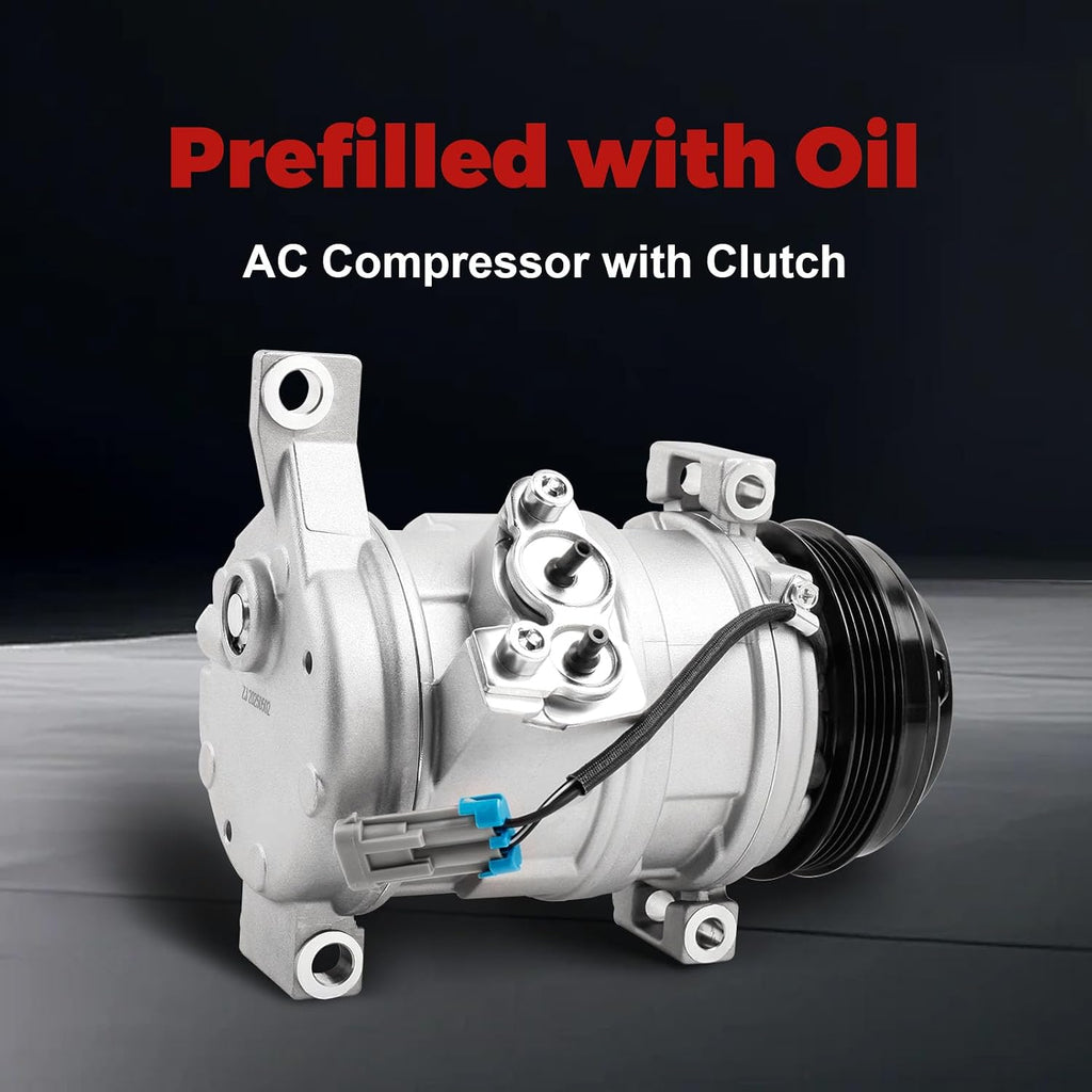 AC Compressor Fits for 2001-2013 Silverado 1500, 2001-2013 Sierra 1500