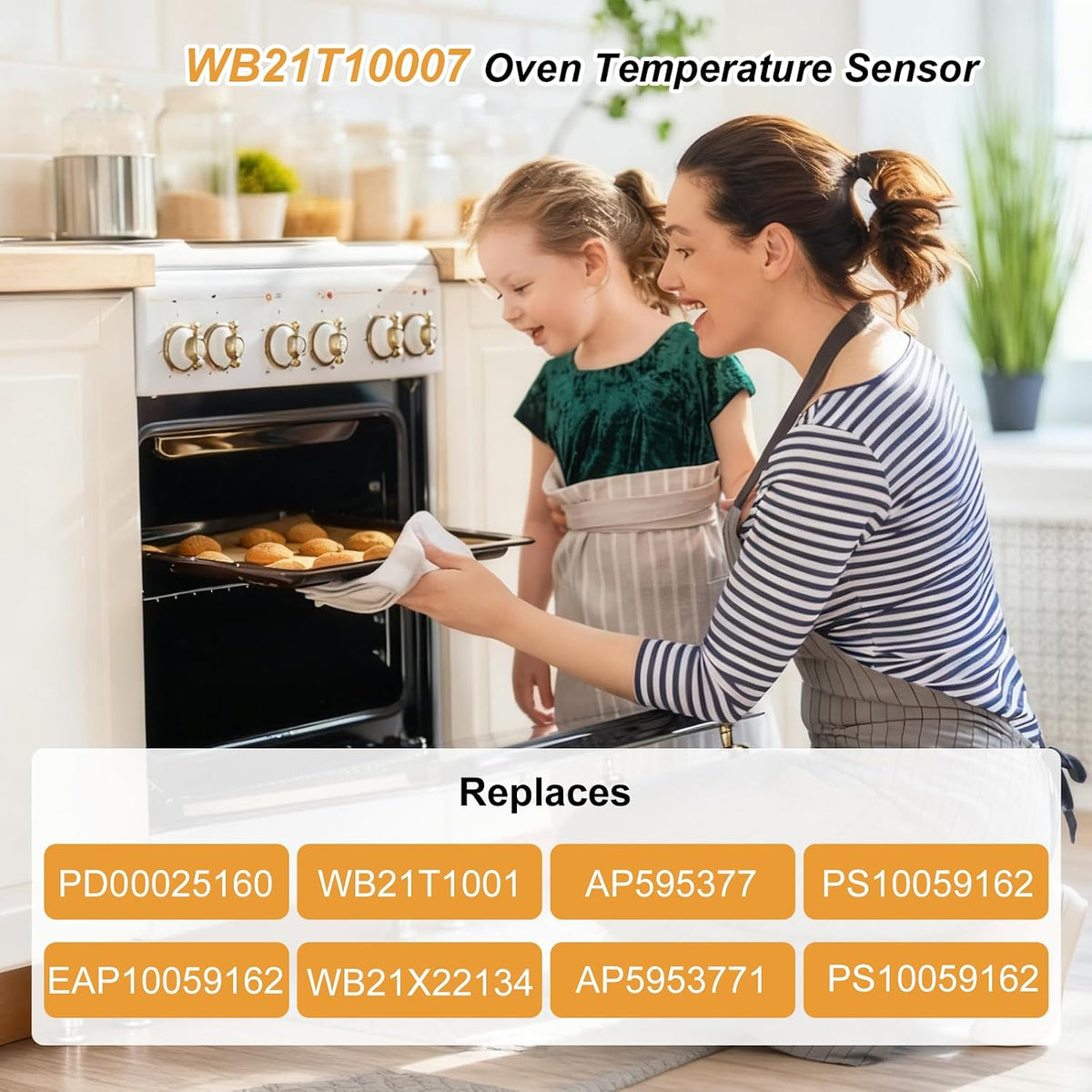 Temperature Sensor WB21T10007 Compatible With GE Stove Oven Range