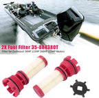 2Pcs Fuel Filter w/Removal Tool for Mercury Optimax Verado Outboard