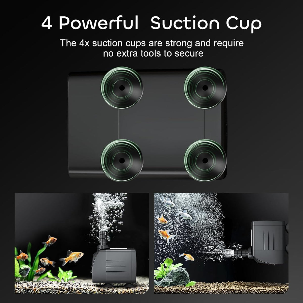 550GPH Submersible Pump 30W Fountain Aquarium Water Pump