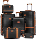 Luggage Set 3 Piece Suitcase Sets with Spinner Wheel,Hardside Expandable Travel Laggage with TSA Lock (13/20/24/28
