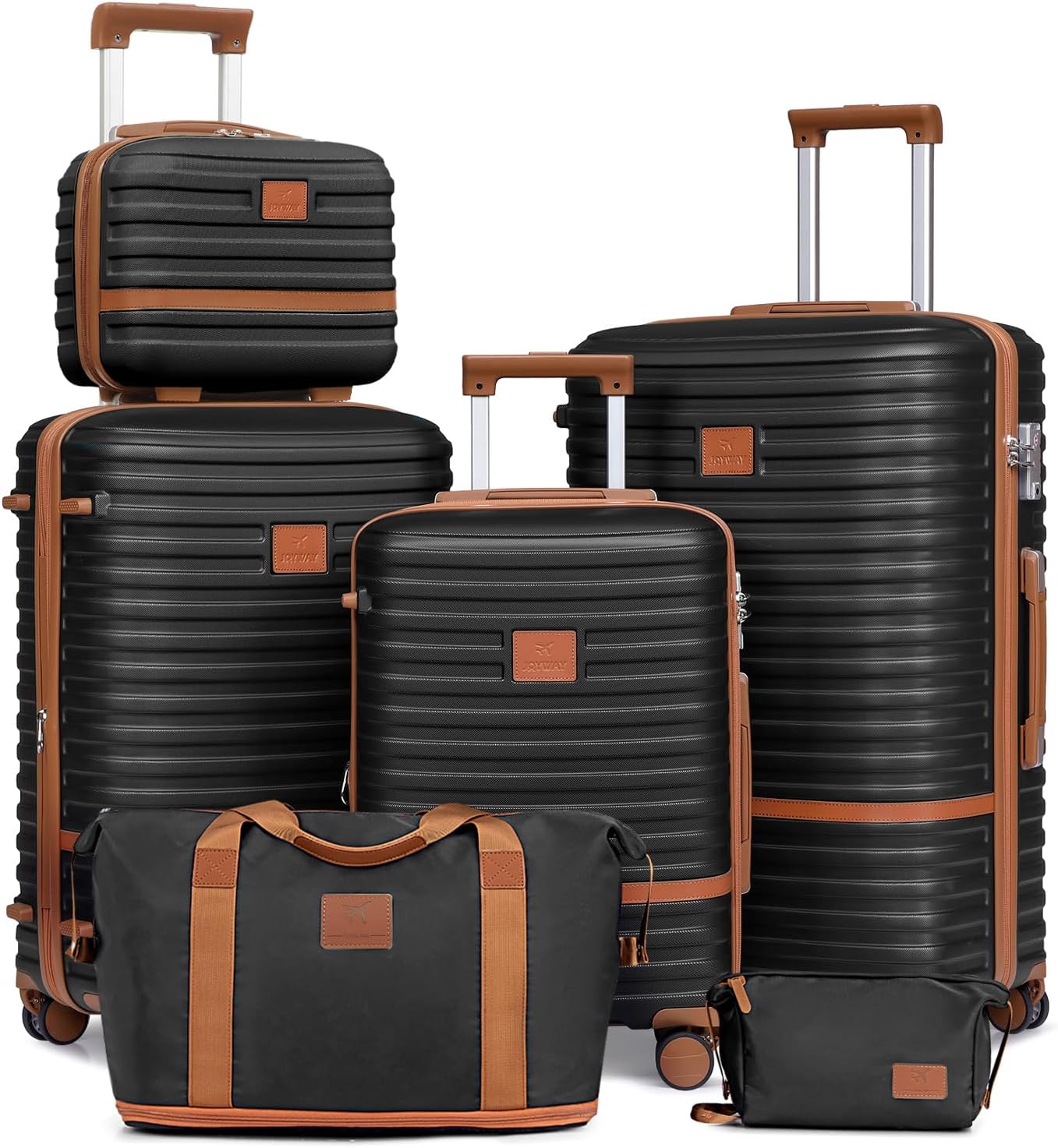 Luggage Set 3 Piece Suitcase Sets with Spinner Wheel,Hardside Expandable Travel Laggage with TSA Lock (13/20/24/28