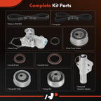 A-Premium Engine Timing Belt Kit with Water Pump Compatible with Mitsubishi