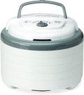 FD-75A Snackmaster Pro Food Dehydrator, For Snacks, Fruit, Beef Jerky, Gray