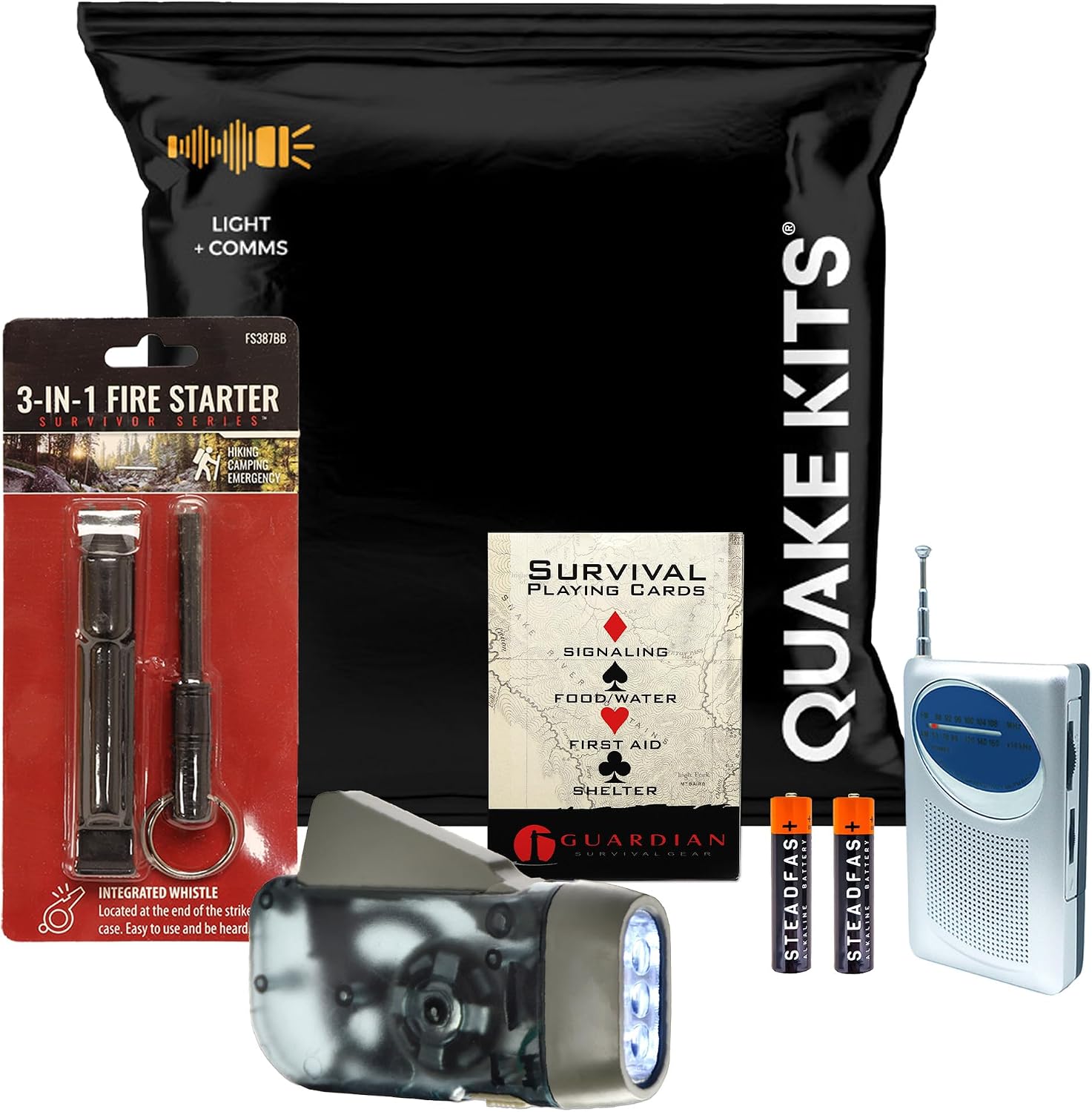 1-4 Person, 72 Hour Prepared Survival Kit for Disaster Preparedness | First Aid, Preparedness Tools, Food & Water