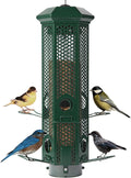 Squirrel Proof Bird Feeders with Removable Base, Metal Wild Bird Feeder for Outdoors Hanging, 6 Weight-Activated