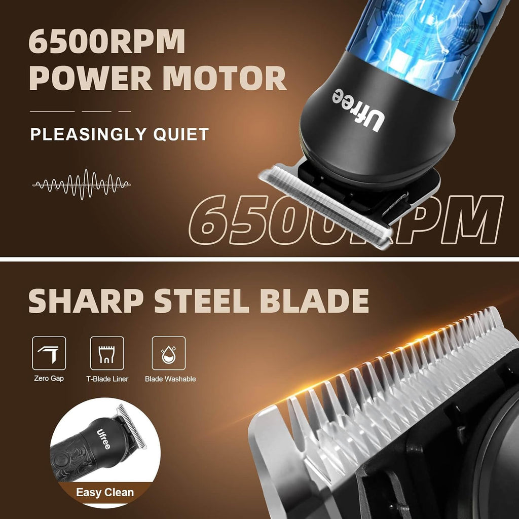Beard Trimmer for Men, Electric Razor Shavers, Cordless Hair Clippers, 7 in 1 Beard Grooming Kit for Mustache, Body