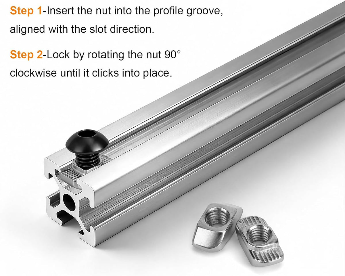 230pcs M5 T-Nut Screw Kit for 2020/2040 Series Aluminum Extrusion
