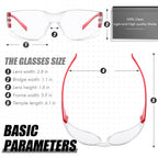64 Pair Safety Glasses Bulk Clear Anti Fog Scratch Protect Eyewear Goggle