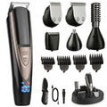 Beard Trimmer for Men, 5-in-1 Cordless Grooming Kit with Stand