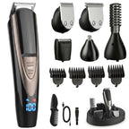 Beard Trimmer for Men, 5-in-1 Cordless Grooming Kit with Stand