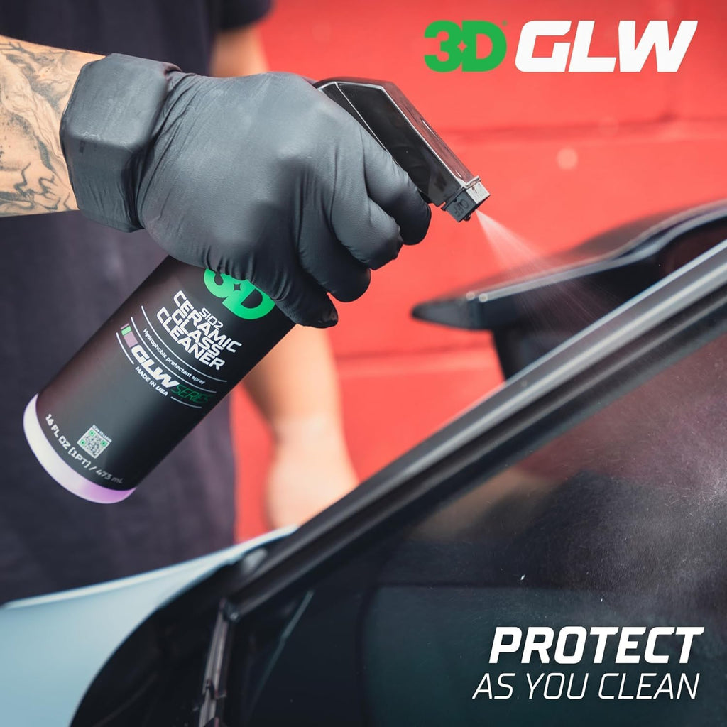 SiO2 Ceramic Glass Cleaner, GLW Series | Water & Rain Repellent | All-Weather Protective Ceramic Glass Cleaner | Safe