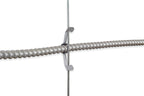 Prime Cable Management Conduit Cable Support Clip to Ceiling Wire, Threaded Rod & Flanges. Heavy Duty Spring Steel Clip / 100 Pack