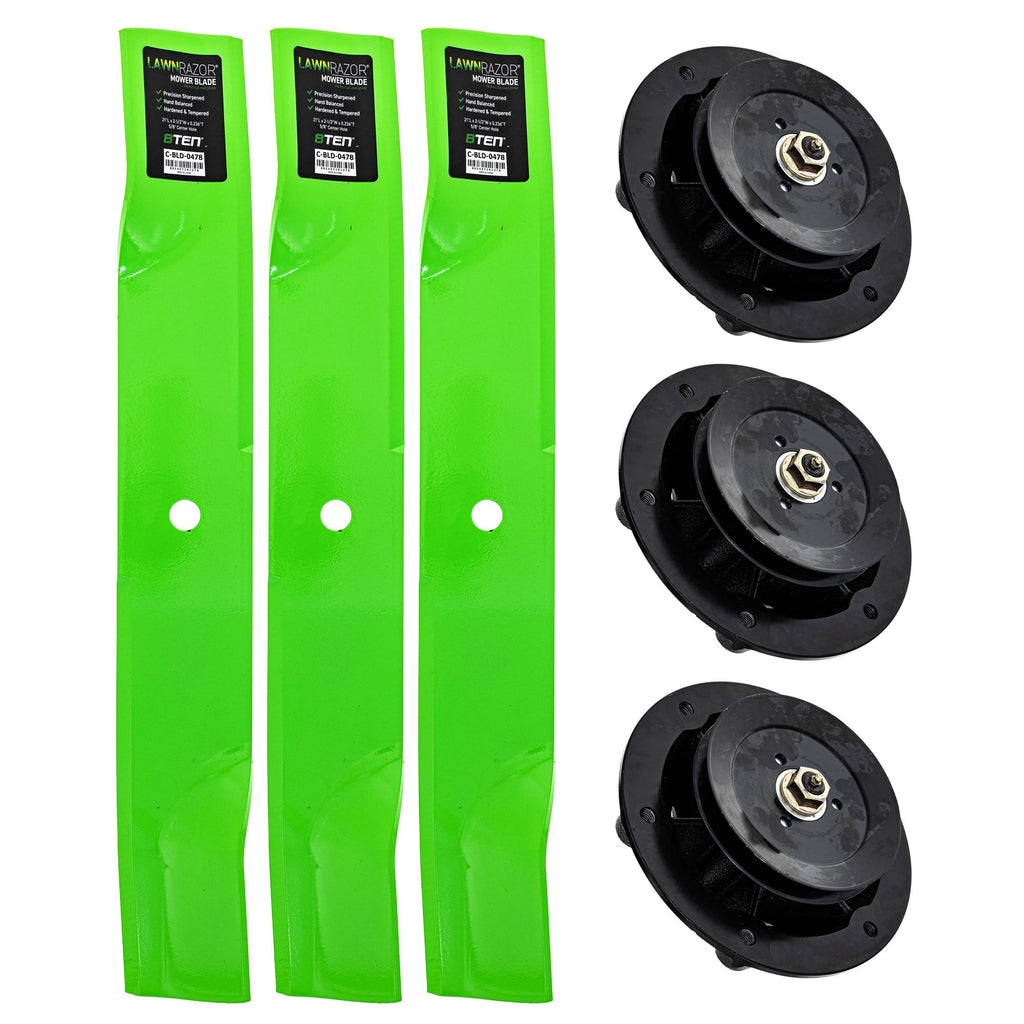 8TEN Blade Spindle Kit for Husqvarna 525836401 522829301 60 Inch Deck
