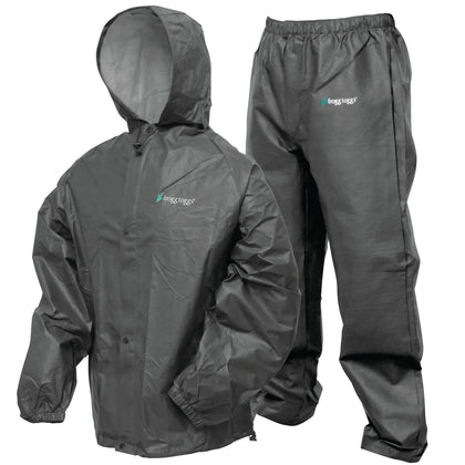 Men's Pro Lite Rain Suit, Waterproof, Breathable, Dependable Wet Weather Protection, Carbon Black, Medium/Large