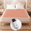 Heated Mattress Pad Twin 39×75 Single Control for Zone | Luxury Quilted Electric Bed Warmer, 9 heat settings, 1-9