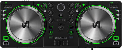 by Tiesto DJ Controller, SX1 Portable Control Deck with Audio Mixer, Beat Match, USB, & Dual Headphone Output - DJ