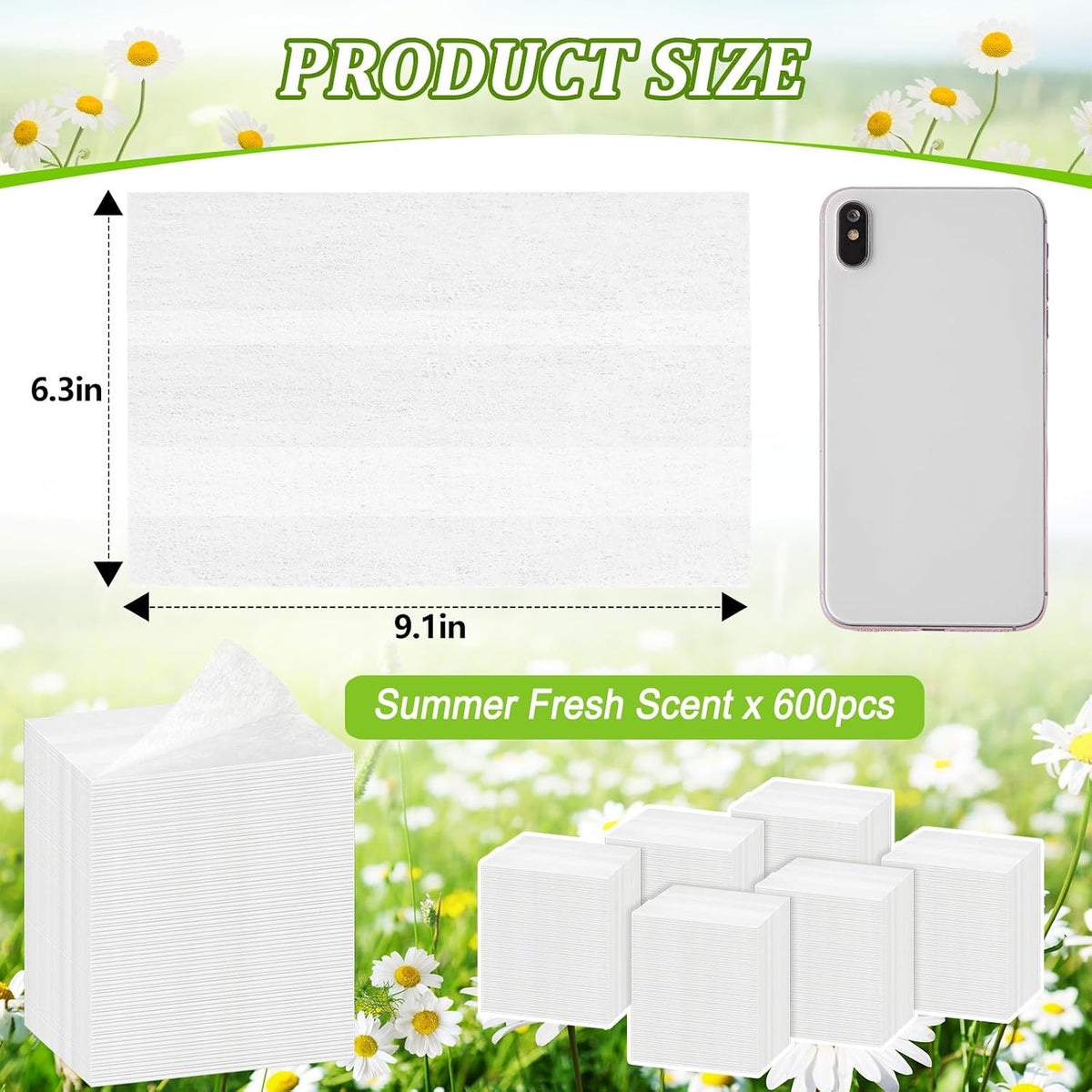 600 Count Dryer Sheets Bulk Fabric Softener Fresh Scent Dryer Sheets Naturally Softens and Removes Static Cling