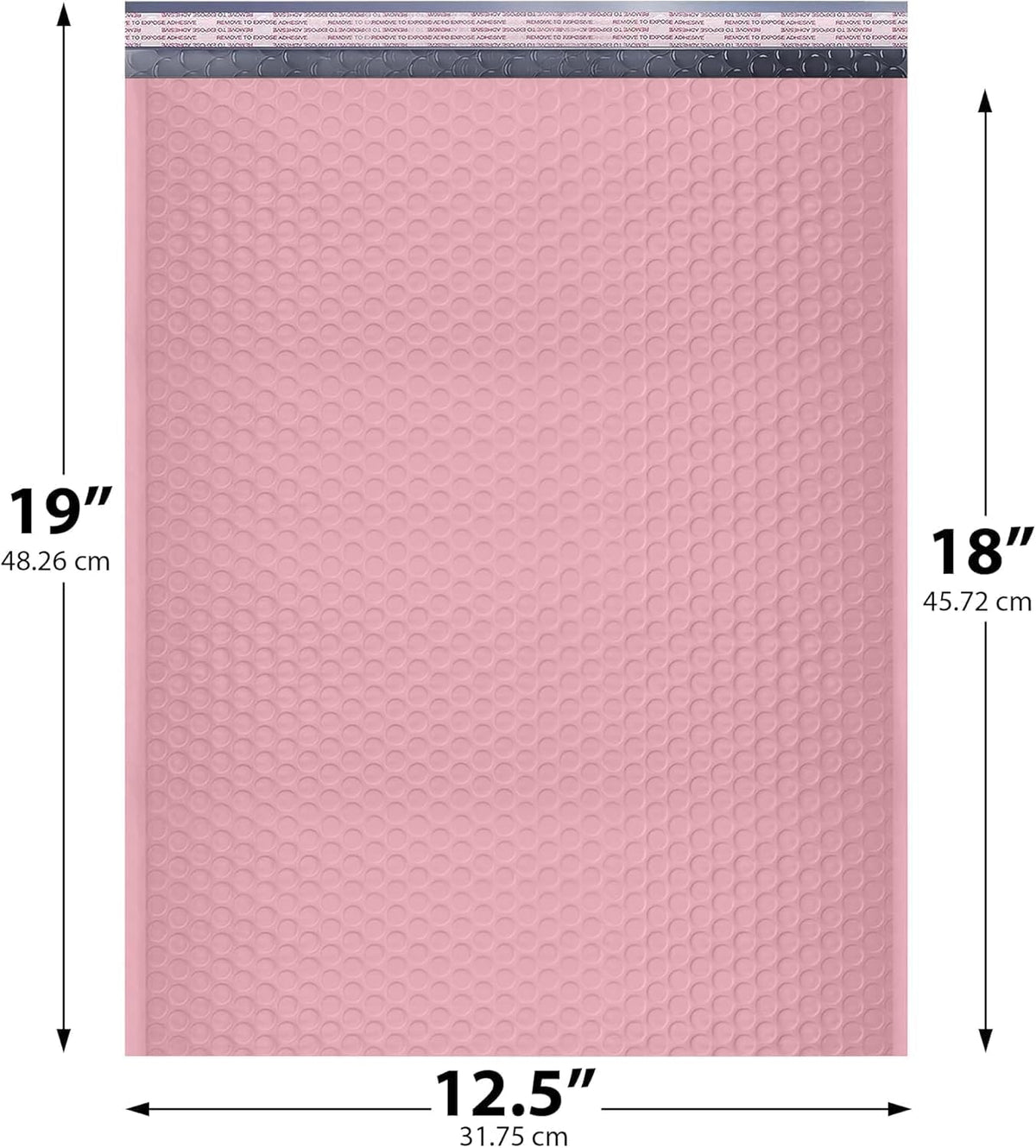 Light Pink Bubble Mailers 12.5x19 Poly Padded Envelopes #6, 20 Pack