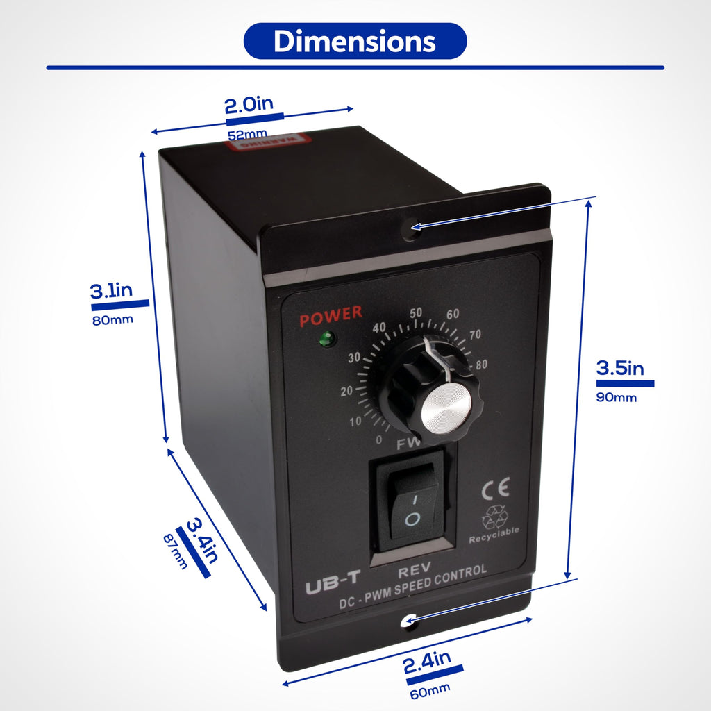 matell DC 12-60V 20A Motor Speed Controller(Forward Change)