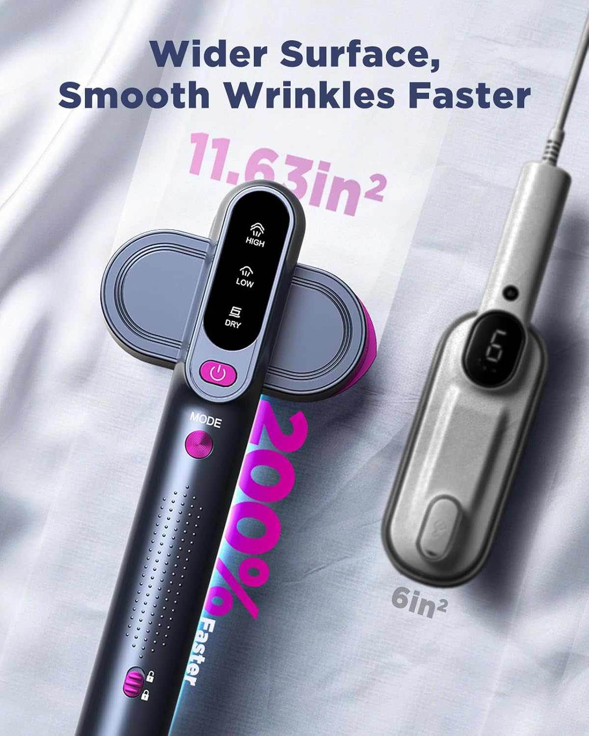 Travel Steamer for Clothes,100-240V Travel Steamer & Iron 2 in 1 with Fast Heat-Up,1200W Portable Handheld Garment