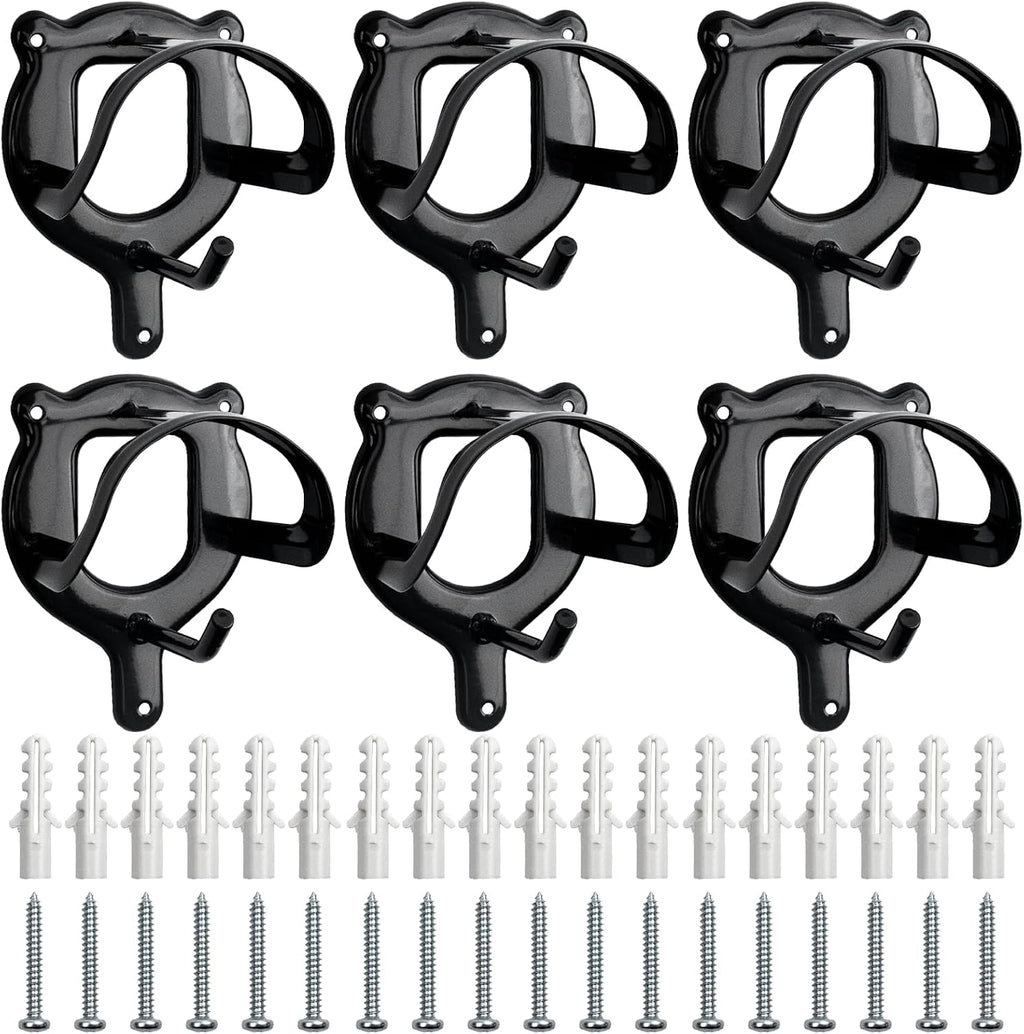 6 Counts Horse Bridle Rack Bridle Bracket Bridle Hooks Horse Tack Storage Halter Hanger Metal Bridle Holder with