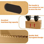 6-Set Dish Packing Kit Includes 24" x 12" x 11" Kitchen Moving Box Kit with Handle Holes, Large Corrugated Boxes with