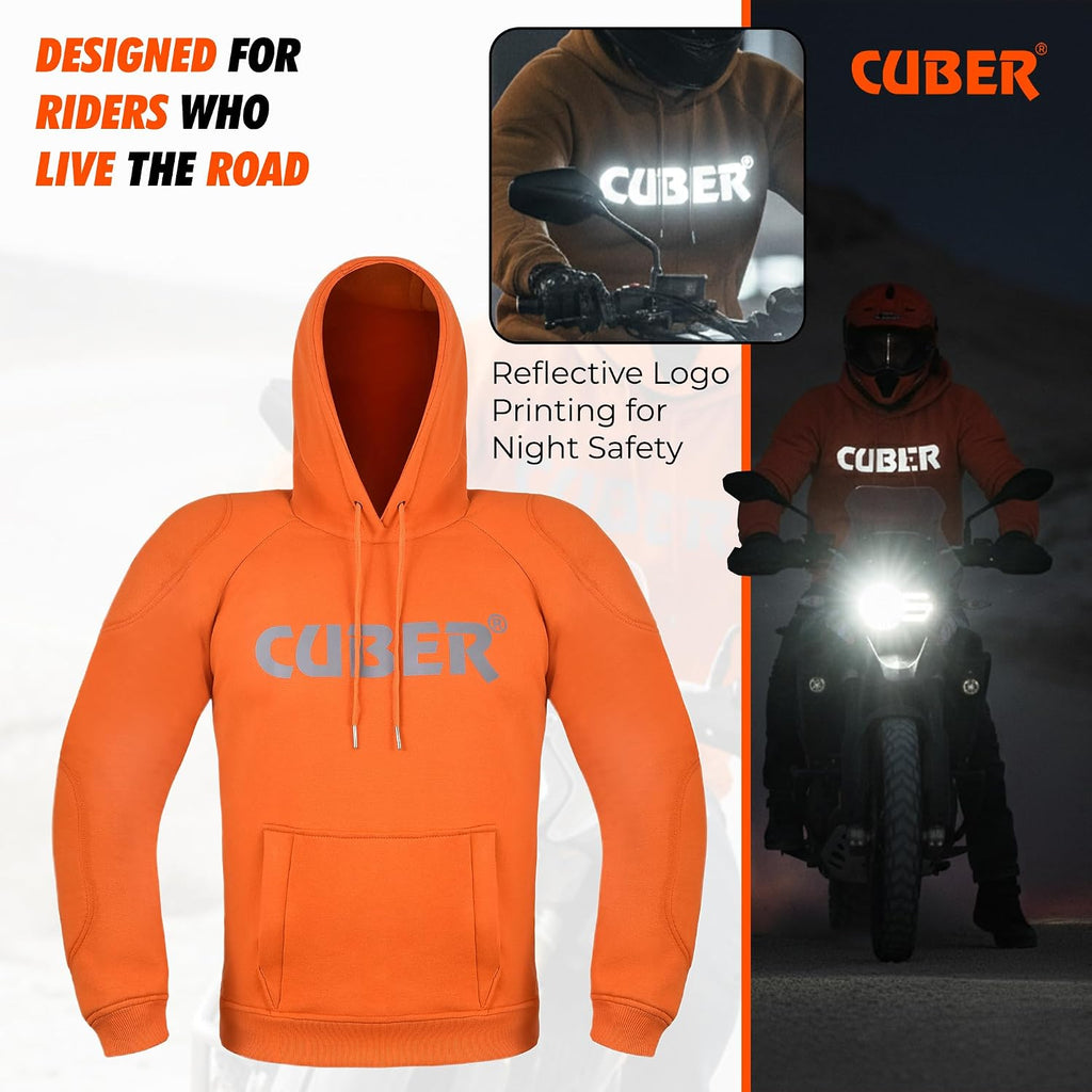 Motorcycle Hoodie For Men & Women With Armor, Dual Sport Motorbike Riding Jacket