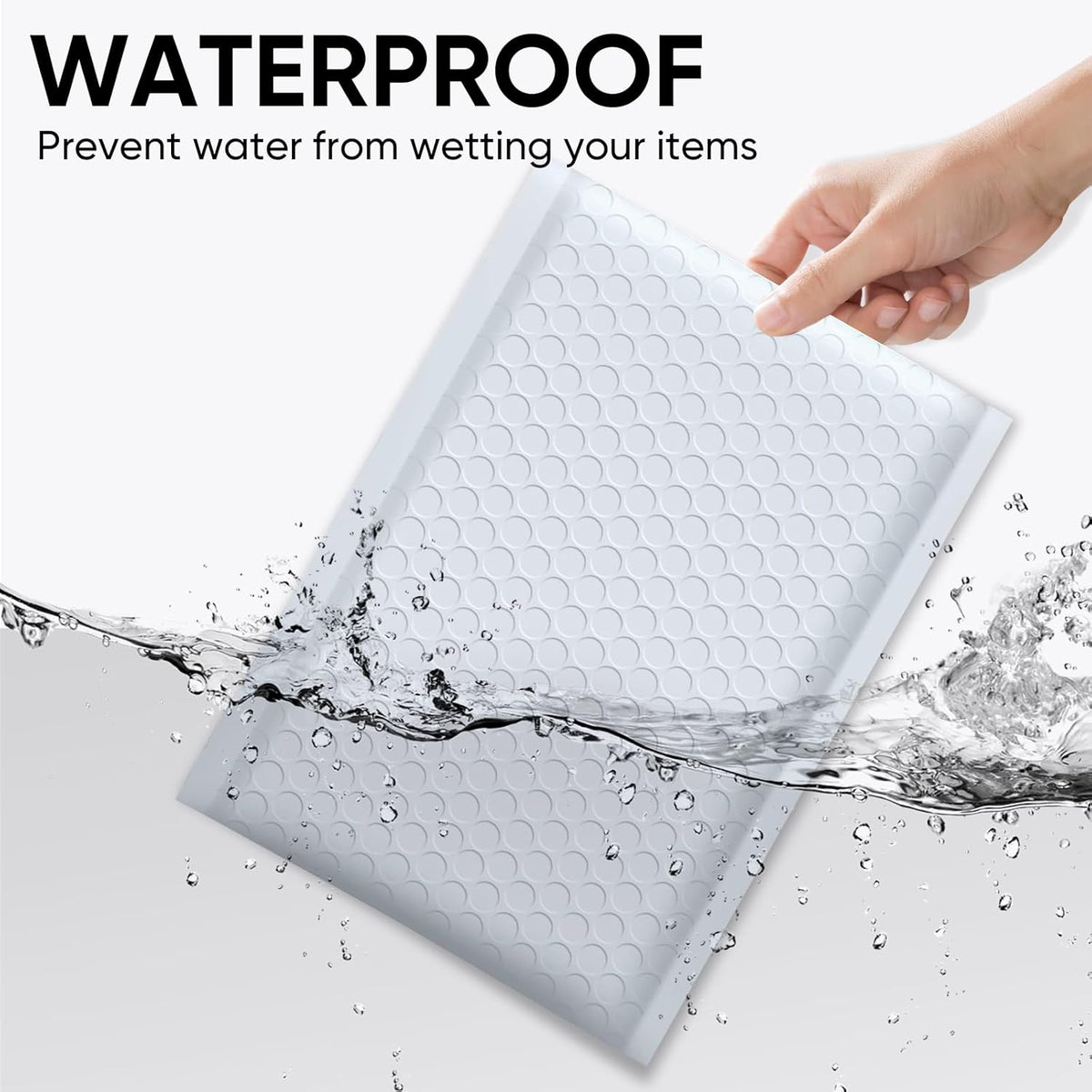 White Bubble Mailers 8.5 x 12 Inch 100 Pack, Usable Size 8.25X12 Inch Poly Mailers,Mailing Envelopes,Shipping